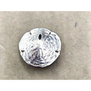 Silver Tone Sand Dollar Brooch